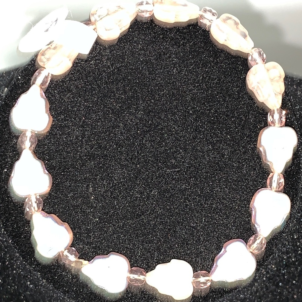 Antique Glass Bead Stretch Bracelet